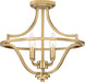 Quoizel QF5119WS Harvel Four Light Semi-Flush Mount, Weathered Brass Alternate Image 3.jpg