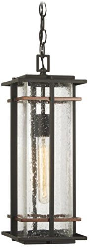 Minka-Lavery 72494-68 San Marcos One Light Outdoor Chain Hung Lantern, Coal W/Antique Copper Accents Alternate Image.jpg