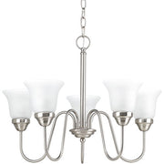 Progress P4757-09 Classic Collection Five-Light Brushed Nickel Etched Glass Traditional Chandelier Light Alternate Image.jpg