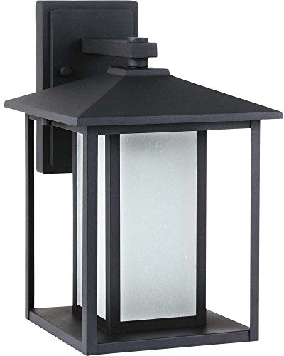 Generation Lighting 89031-12 Hunnington One Light Outdoor Wall Lantern, Black Alternate Image.jpg