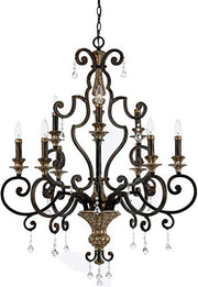 Quoizel MQ5009HL Marquette Nine Light Chandelier, Heirloom Alternate Image.jpg