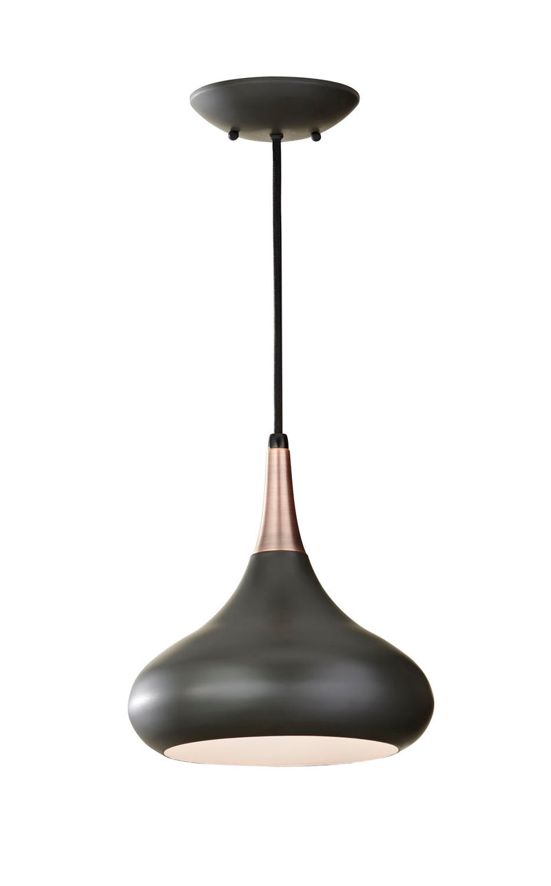 Generation Lighting P1253DBZ Belle One Light Pendant, Dark Bronze Main Image.jpg