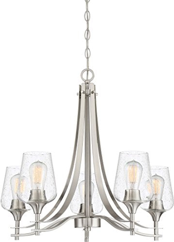 Quoizel TWE5005BN Towne Five Light Chandelier, Brushed Nickel Alternate Image 3.jpg