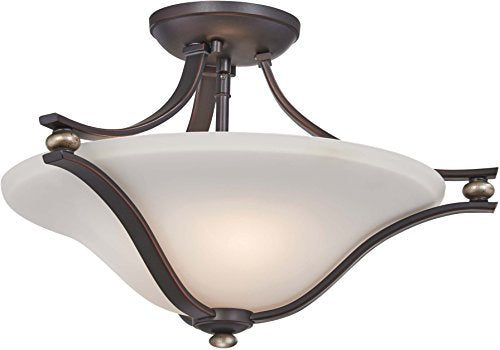 Minka-Lavery 3282-589 Shadowglen Two Light Semi Flush Mount, Lathan Bronze With Gold Highlights Alternate Image.jpg