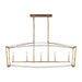 Visual Comfort Studio F3326/5ADB Thayer Five Light Linear Chandelier, Antique Gild Alternate Image.jpg