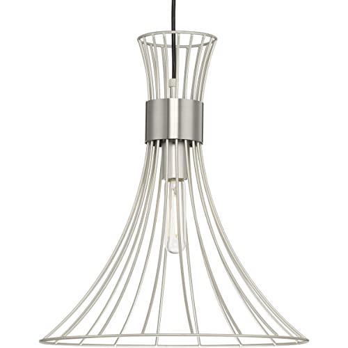 Progress P500365-186 Lorin Collection One-Light Mid-Century Modern Metal Pendant Light Alternate Image.jpg