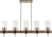 Minka-Lavery 4635-106 Bridlewood Five Light Island Pendant, Stone Grey W/Brushed Nickel Alternate Image.jpg