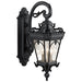 Kichler 9358BKT Tournai Three Light Outdoor Wall Mount, Textured Black Alternate Image.jpg