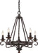 Quoizel NBE5005RK Noble Five Light Chandelier, Rustic Black Alternate Image.jpg