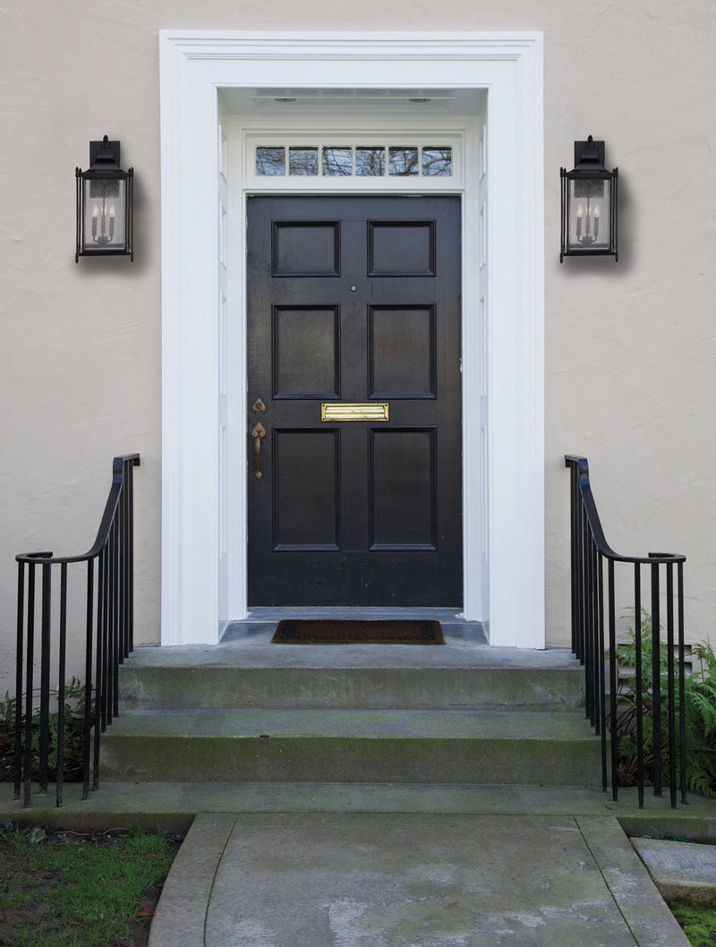 Savoy House 5-3453-BK Three Light Wall Lantern, Black (2)