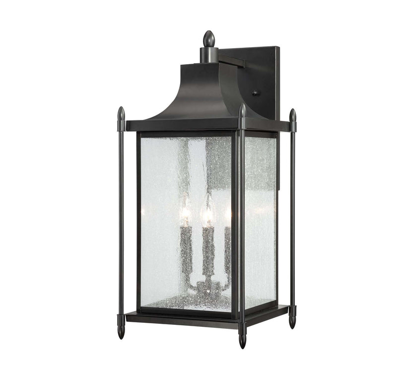 Savoy House 5-3453-BK Three Light Wall Lantern, Black