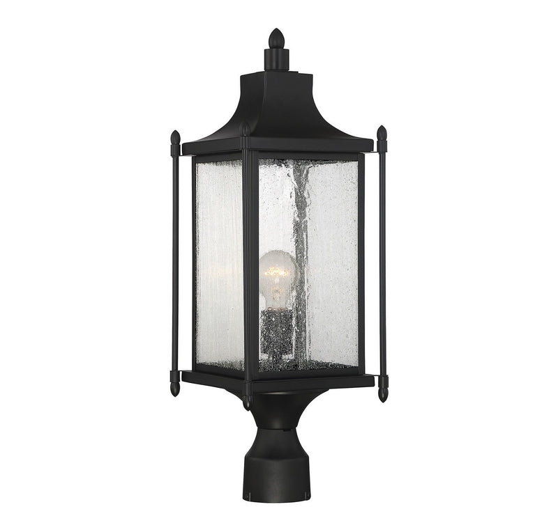 Savoy House 5-3454-BK One Light Post Lantern, Black (2)