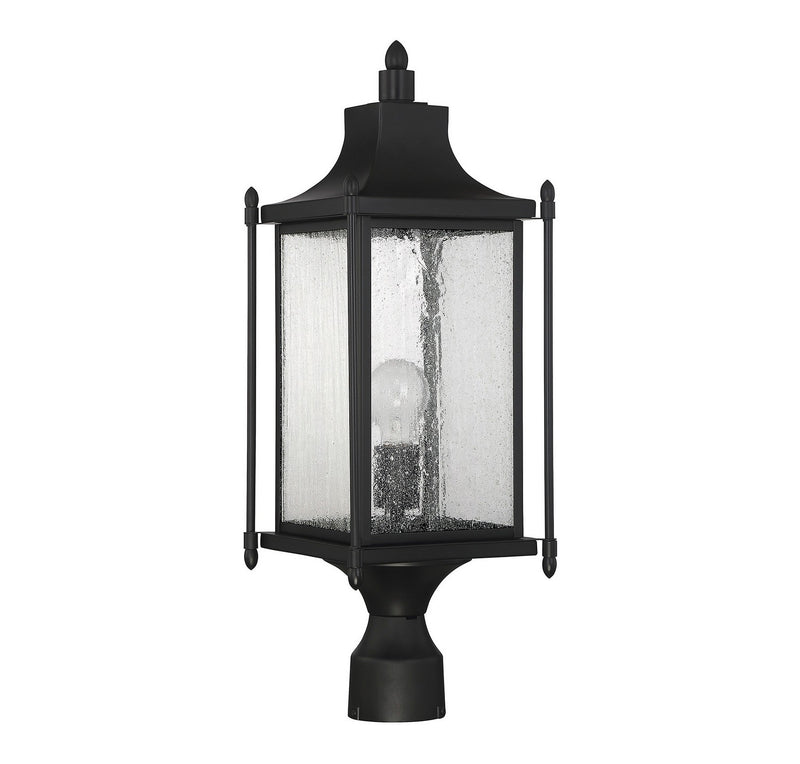 Savoy House 5-3454-BK One Light Post Lantern, Black (3)