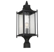 Savoy House 5-3454-BK One Light Post Lantern, Black (4)