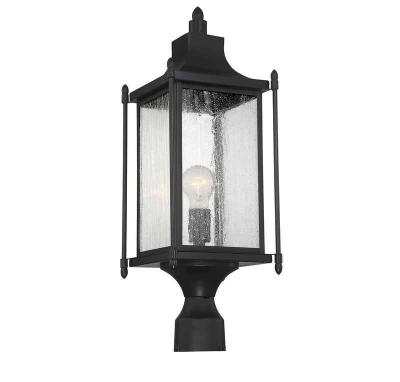 Savoy House 5-3454-BK One Light Post Lantern, Black (4)