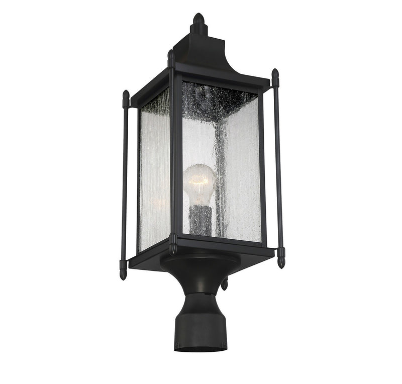 Savoy House 5-3454-BK One Light Post Lantern, Black (5)