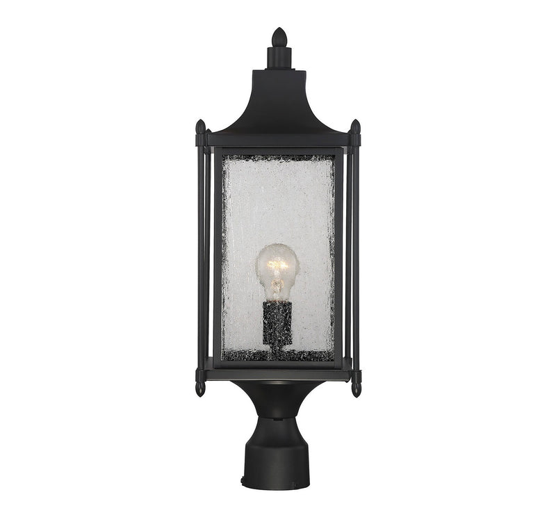 Savoy House 5-3454-BK One Light Post Lantern, Black (6)
