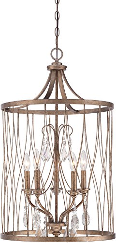 Minka-Lavery 4405-581 West Liberty Five Light Pendant, Olympus Gold Alternate Image 2.jpg