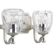 Progress P300117-134 Anjoux Collection Two-Light Silver Ridge Clear Water Glass Luxe Bath Vanity Light Alternate Image.jpg