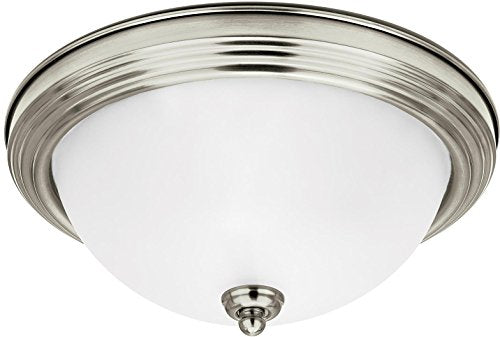 Generation Lighting 77063EN3-962 Geary One Light Flush Mount, Brushed Nickel Alternate Image.jpg
