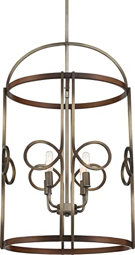 Minka-Lavery 2694-115 Yorkville Four Light Pendant, Aged Darkwood With Silver Patina Alternate Image.jpg