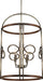 Minka-Lavery 2694-115 Yorkville Four Light Pendant, Aged Darkwood With Silver Patina Alternate Image.jpg