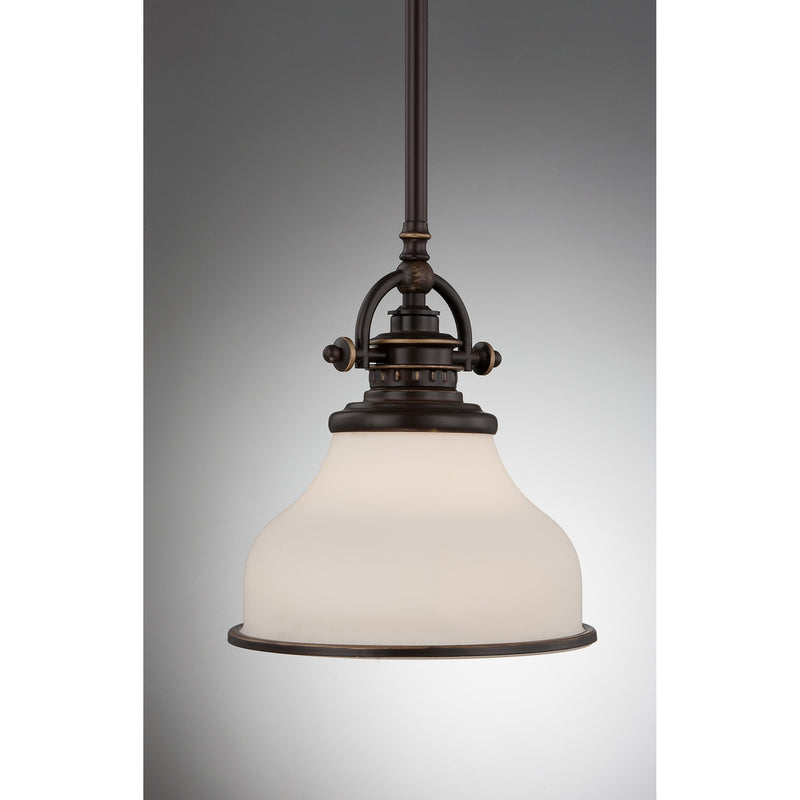 Quoizel GRT1508PN Grant One Light Mini Pendant, Palladian Bronze Alternate Image 2.jpg