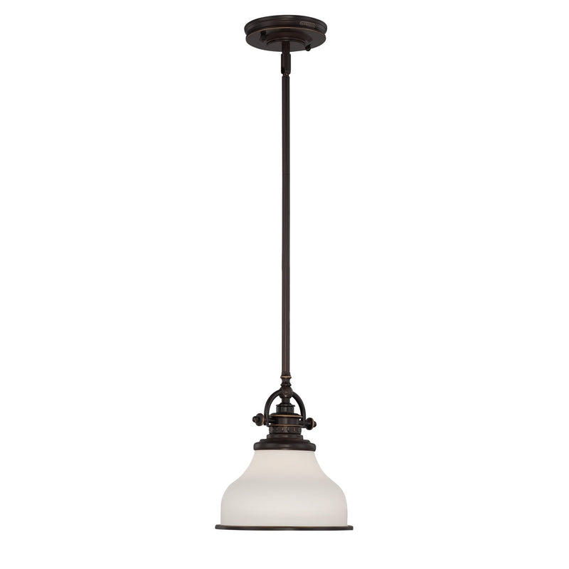 Quoizel GRT1508PN Grant One Light Mini Pendant, Palladian Bronze Main Image.jpg