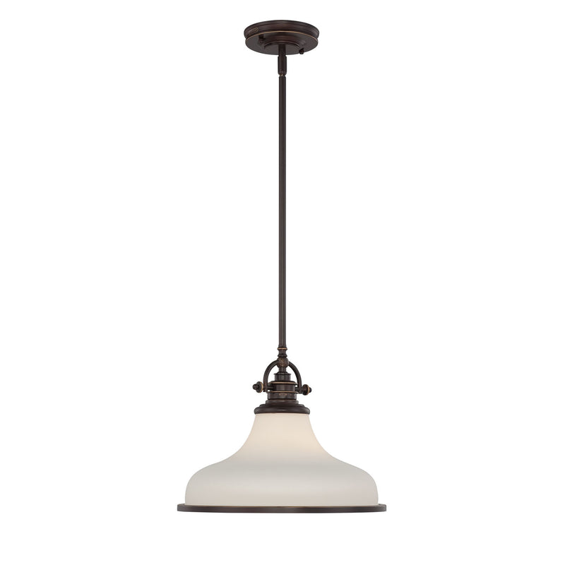 Quoizel GRT2814PN Grant One Light Pendant, Palladian Bronze Main Image.jpg
