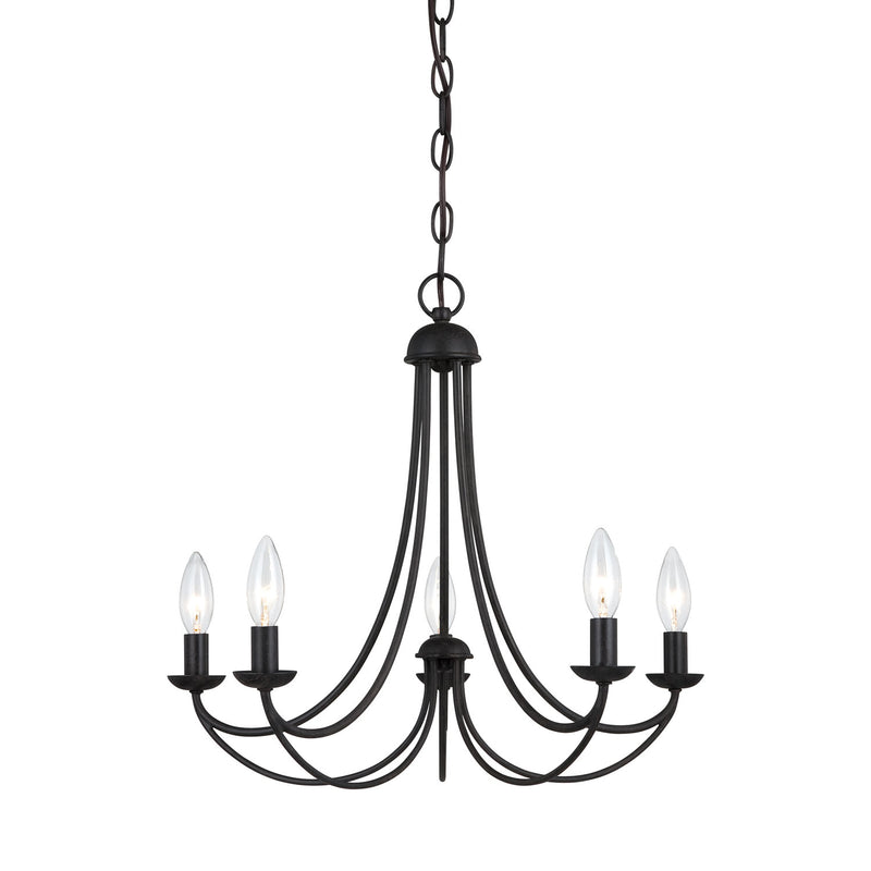 Quoizel MRN5005IB Mirren Five Light Chandelier, Imperial Bronze Main Image.jpg