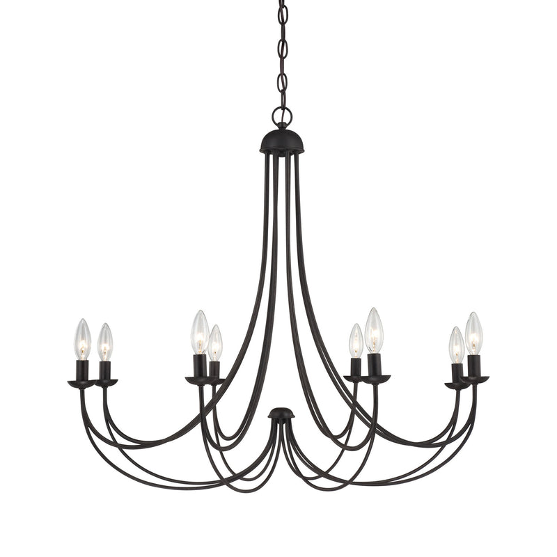 Quoizel MRN5008IB Mirren Eight Light Chandelier, Imperial Bronze Main Image.jpg