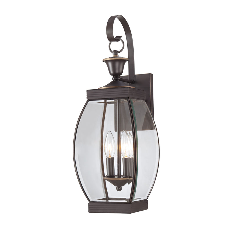 Quoizel OAS8408Z Oasis Two Light Outdoor Wall Lantern, Medici Bronze Main Image.jpg