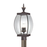 Quoizel OAS9009Z Oasis Three Light Outdoor Post Lantern, Medici Bronze Main Image.jpg