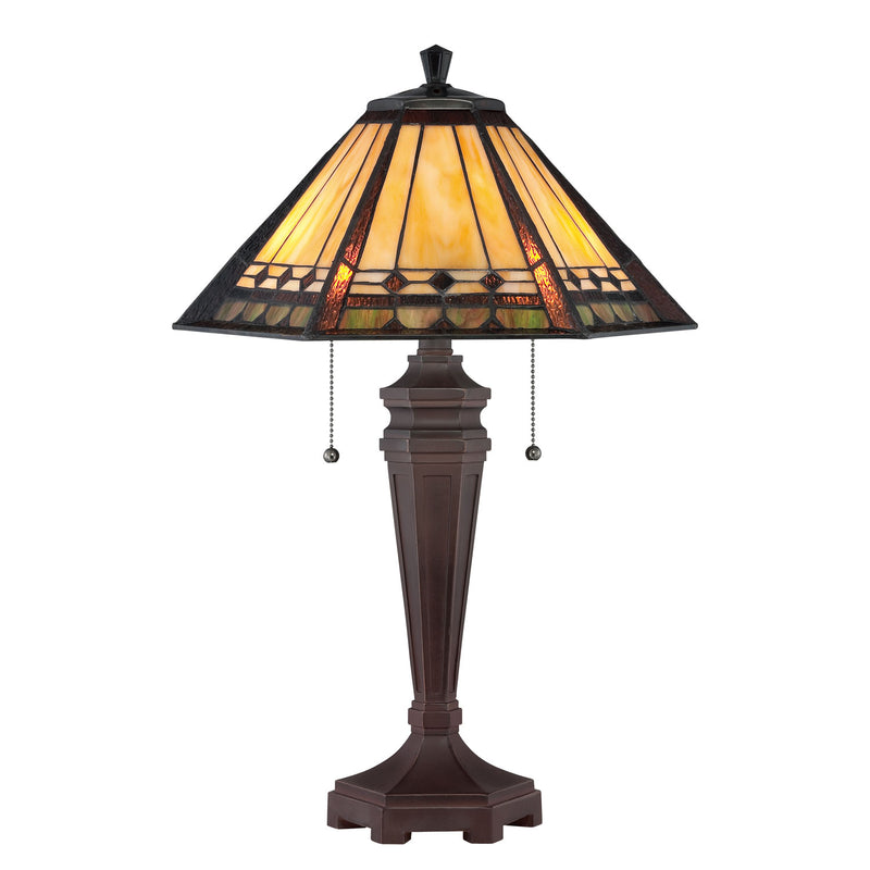 Quoizel TF1135T Arden Two Light Table Lamp, Russet Main Image.jpg