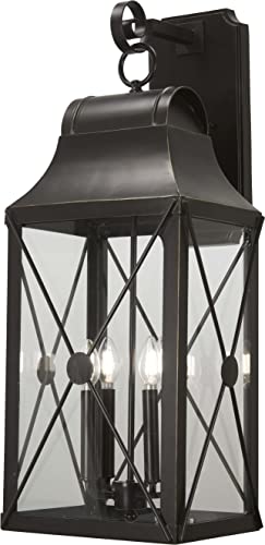 Minka-Lavery 73294-143C De Luz Four Light Outdoor Wall Mount, Oil Rubbed Bronze W/ Gold Highlights Alternate Image.jpg