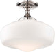 Minka-Lavery 2259-613 One Light Semi Flush Mount, Polished Nickel Alternate Image.jpg