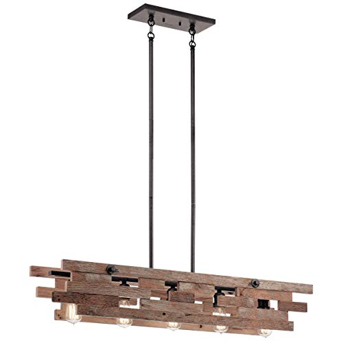 Kichler 44229AVI Cuyahoga Mill Five Light Linear Chandelier, Anvil Iron Alternate Image.jpg