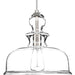 Progress P5332-09 Staunton Collection One-Light Brushed Nickel Clear Glass Global Pendant Light Alternate Image.jpg