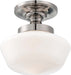 Minka-Lavery 2255-613 One Light Semi Flush Mount, Polished Nickel Alternate Image.jpg