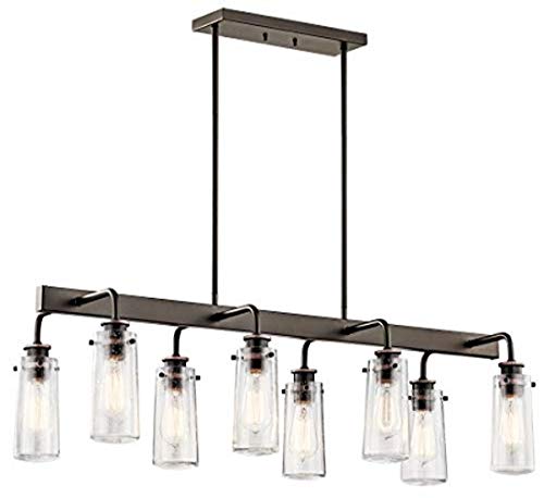 Kichler 43457OZ Braelyn Eight Light Linear Chandelier, Olde Bronze Alternate Image.jpg