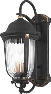 Minka-Lavery 73234-738 Peale Street Four Light Outdoor Wall Mount, Sand Coal And Vermeil Gold Alternate Image 3.jpg