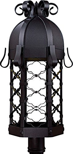 Minka-Lavery 9246-1-66-PL Montalbo One Light Outdoor Post Mount, Coal Alternate Image 2.jpg