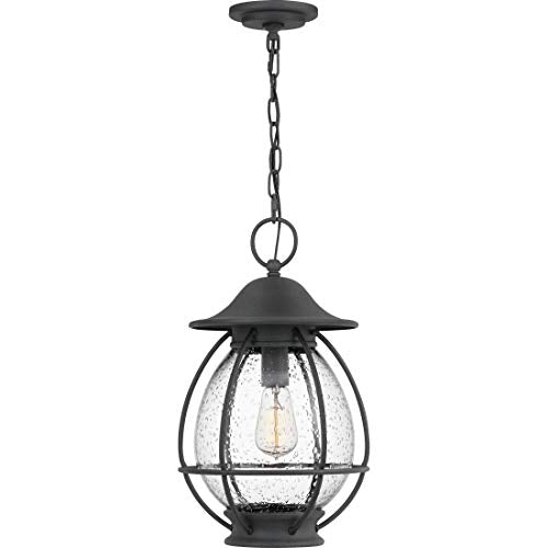 Quoizel BST1911MB Boston One Light Outdoor Hanging Lantern, Mottled Black Alternate Image 4.jpg