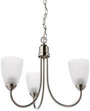 Progress P4440-09 Gather Collection Three-Light Brushed Nickel Etched Glass Traditional Chandelier Light Alternate Image.jpg