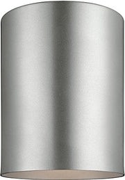 Visual Comfort Studio 7813801EN3-753 Outdoor Cylinders One Light Outdoor Flush Mount, Painted Brushed Nickel Alternate Image.jpg