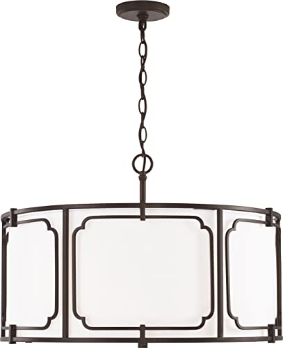 Capital Lighting 343442OB Merrick Four Light Pendant, Old Bronze Alternate Image 4.jpg