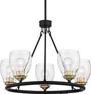 Minka-Lavery 2435-878 Winsley Five Light Chandelier, Coal And Stained Brass Alternate Image.jpg