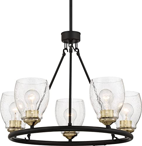 Minka-Lavery 2435-878 Winsley Five Light Chandelier, Coal And Stained Brass Alternate Image.jpg