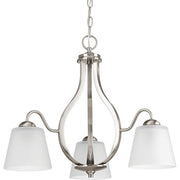 Progress P4745-09 Arden Collection Three-Light Brushed Nickel Etched Glass Farmhouse Chandelier Light Alternate Image.jpg