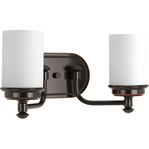 Progress P300013-139 Glide Collection Two-Light Rubbed Bronze Etched Opal Glass Coastal Bath Vanity Light Alternate Image.jpg
